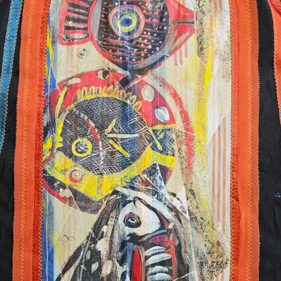 Vtg Save the Queen Patchwork Skirt — Italian Art-to-Wear, Size M Whimsical - Picture 4 of 17